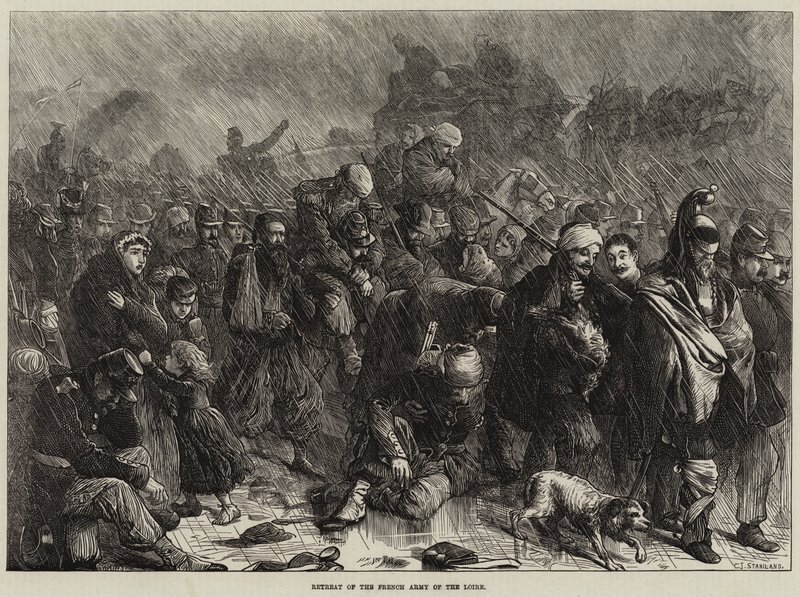 Tilbagetrækning af den franske Loire-hær af Charles J. Staniland