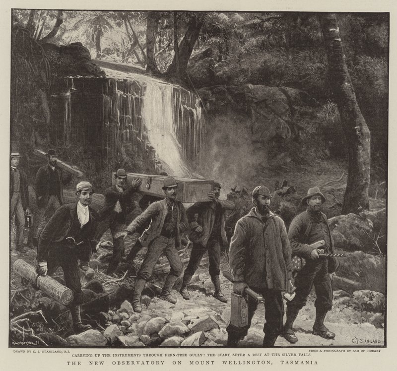 Det nye observatorium på Mount Wellington, Tasmanien af Charles J. Staniland