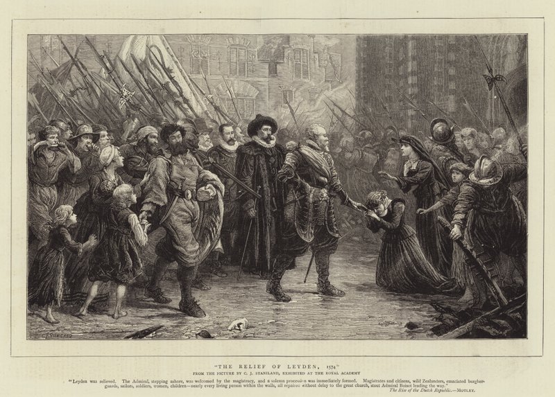 The Relief of Leyden, 1574 af Charles J. Staniland