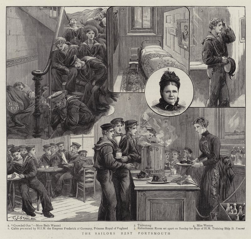 The Sailors Rest Portsmouth af Charles J. Staniland