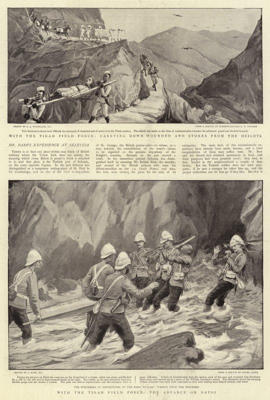 Med Tirah Field Force, fremrykningen mod Datoi af Charles J. Staniland