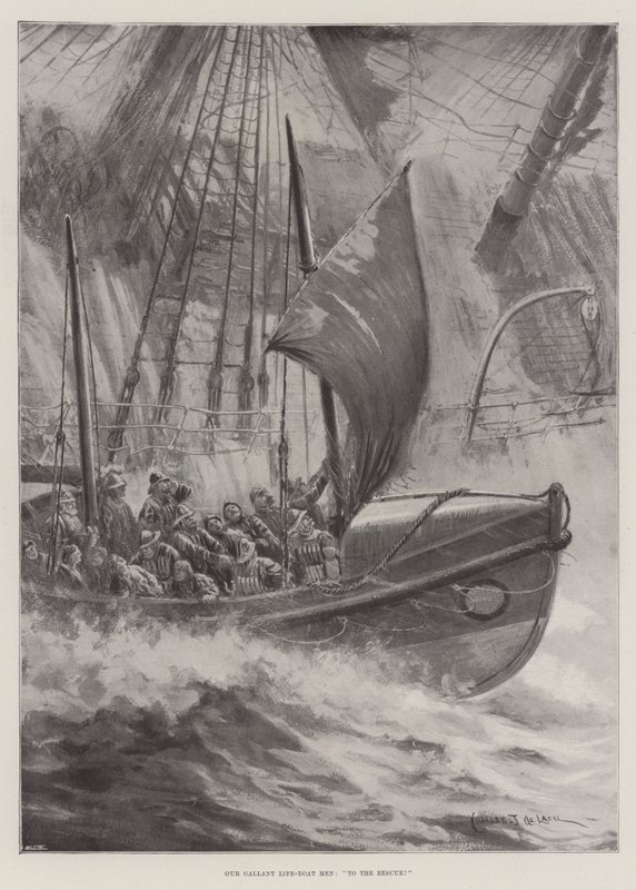 Vores galante redningsbådsmænd, til undsætning! af Charles John de Lacy