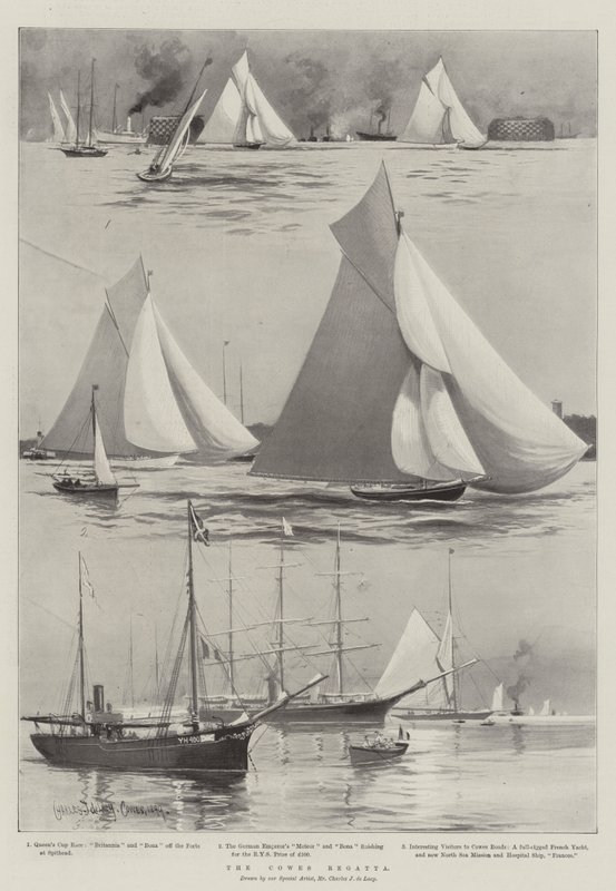 Cowes Regattaen af Charles John de Lacy