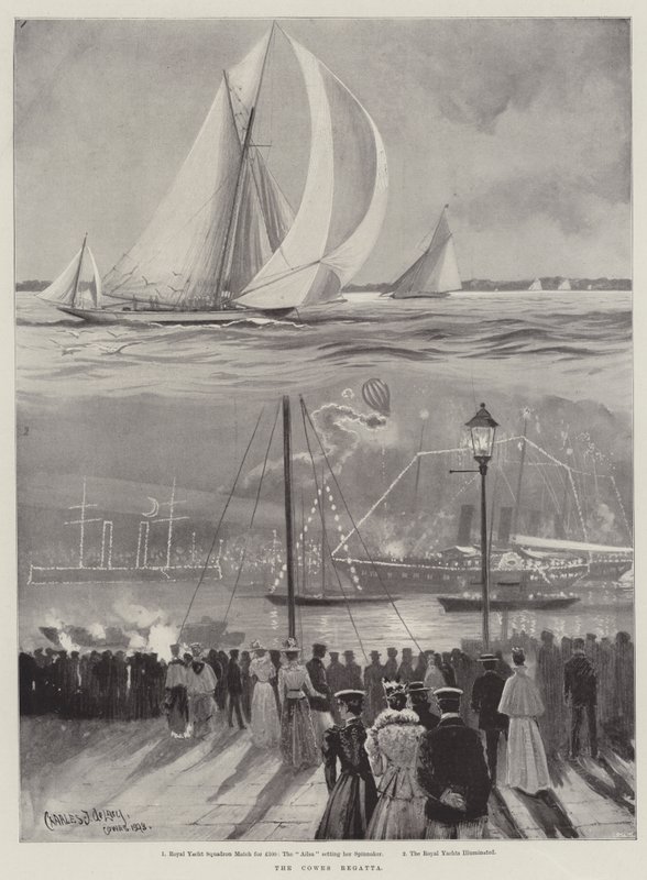 Cowes-regattaen af Charles John de Lacy