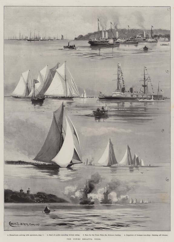 Cowes Regatta-ugen af Charles John de Lacy
