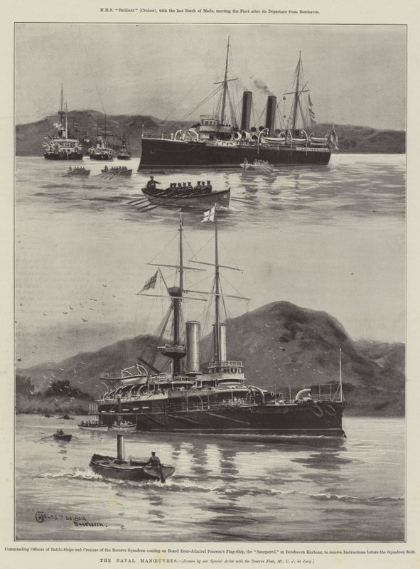 Søværnets manøvrer af Charles John de Lacy