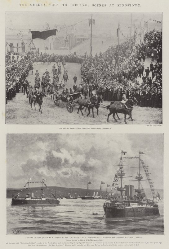 Dronningens besøg i Irland, scener i Kingstown af Charles John de Lacy