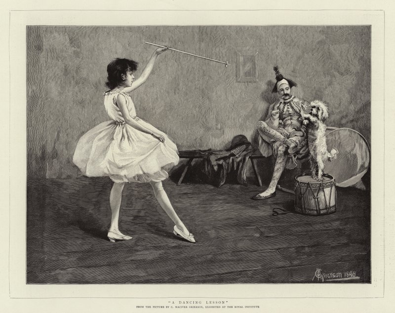 En danselektion af Charles MacIvor or MacIver Grierson