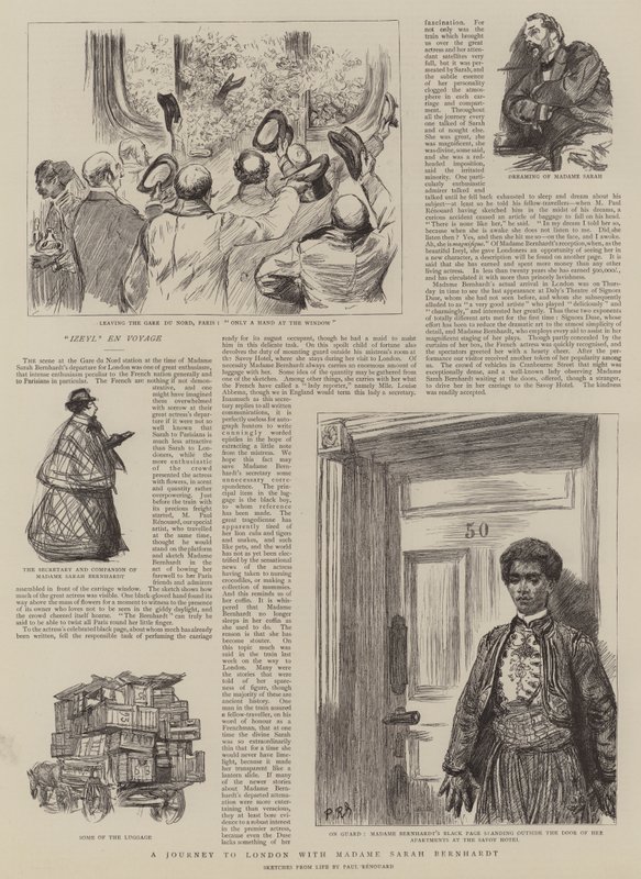 En rejse til London med Madame Sarah Bernardt af Charles Paul Renouard