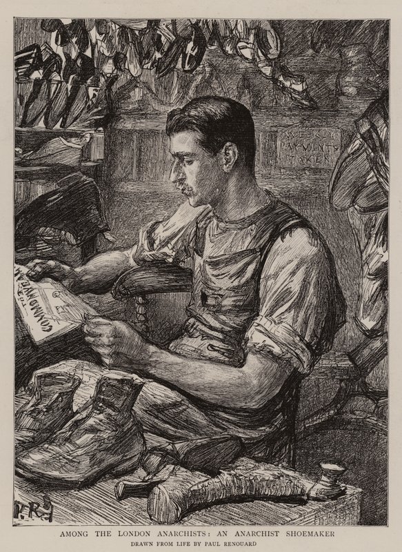 Blandt London-anarkisterne, en anarkistisk skomager af Charles Paul Renouard