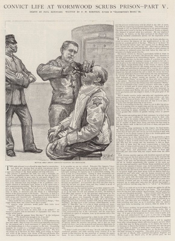Dømt liv i Wormwood Scrubs Prison af Charles Paul Renouard