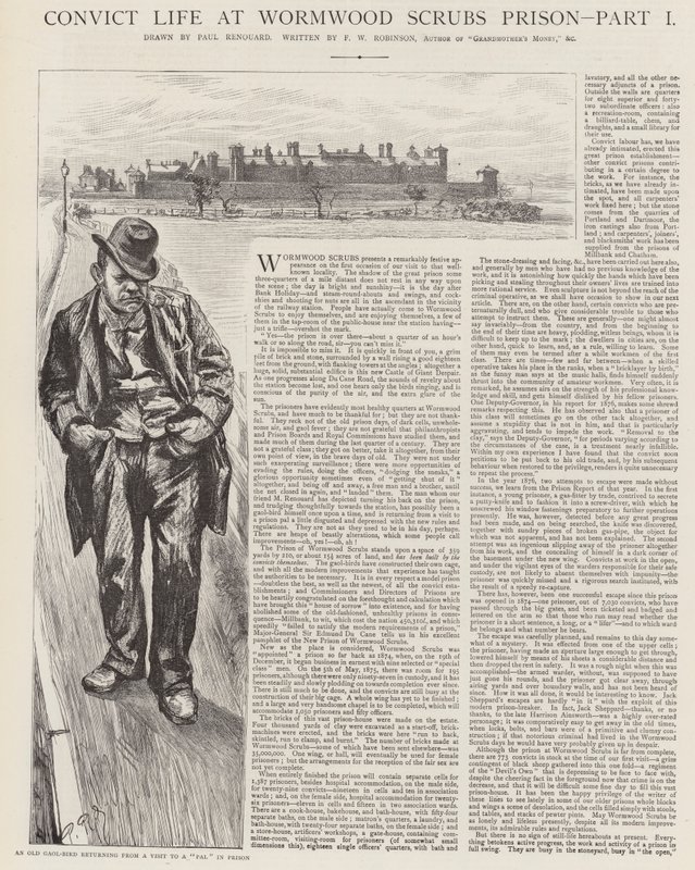 Dømt liv i Wormwood Scrubs Prison af Charles Paul Renouard