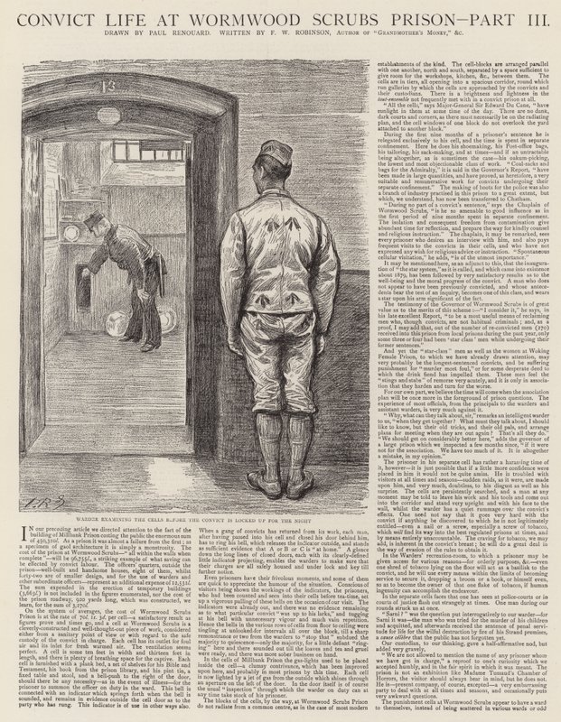 Dømt liv i Wormwood Scrubs Prison af Charles Paul Renouard
