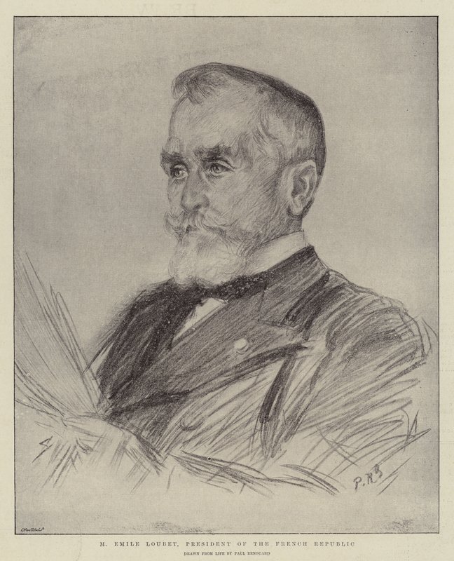 M Emile Loubet, præsident for Den Franske Republik af Charles Paul Renouard
