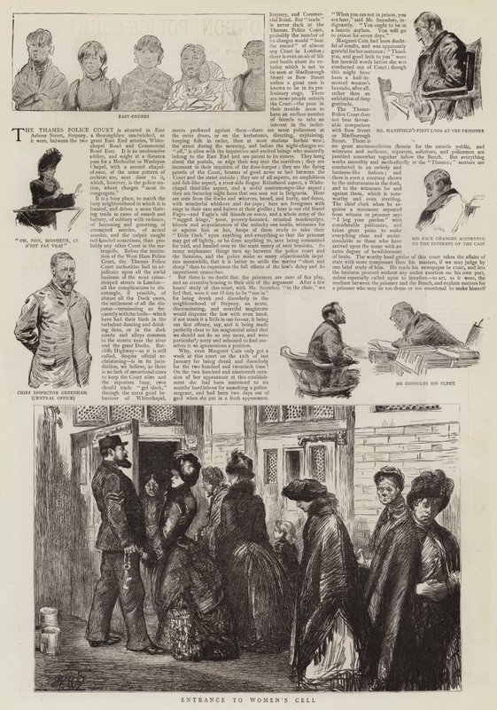 Skitser fra Londons politidomstole af Charles Paul Renouard