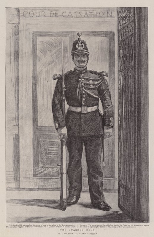 Den bevogtede dør af Charles Paul Renouard