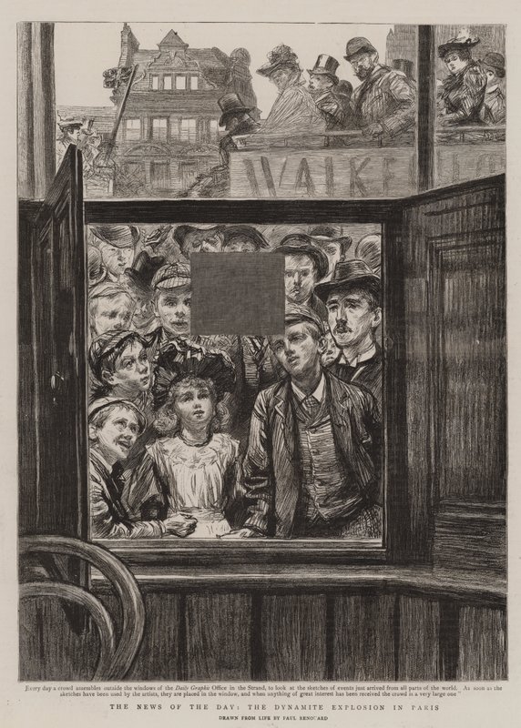 Dagens nyheder, dynamiteksplosionen i Paris af Charles Paul Renouard