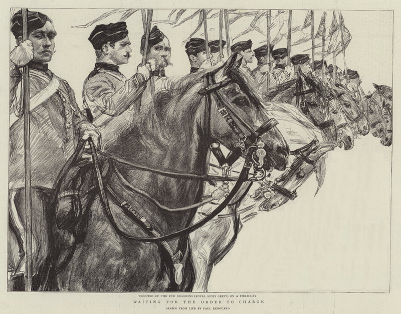 Venter på, at ordren skal oplades af Charles Paul Renouard