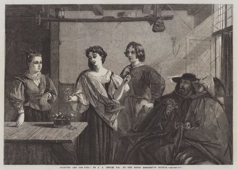 Florizel og Pee Dita af Charles Robert Leslie