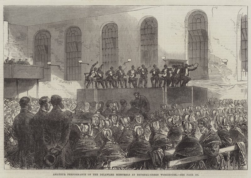 Amatøroptræden af Delaware Minstrels på Bethnal-Green Workhouse af Sir John Charles Robinson