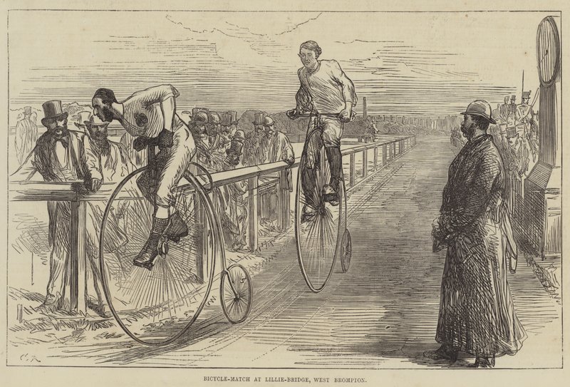 Cykelmatch ved Lillie-Bridge, West Brompton af Sir John Charles Robinson