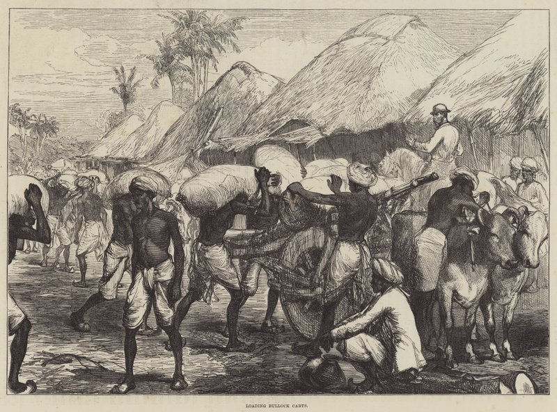 Indlæsning af Bullock Carts af Sir John Charles Robinson