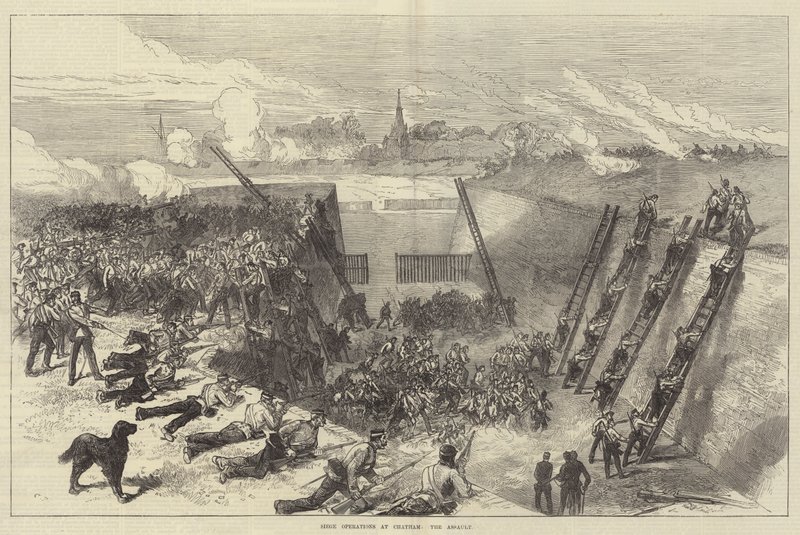 Belejringsoperationer ved Chatham, angrebet af Sir John Charles Robinson