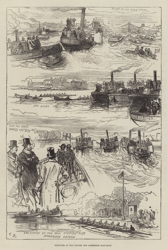 Skitser ved Oxford og Cambridge Boat-Race af Sir John Charles Robinson