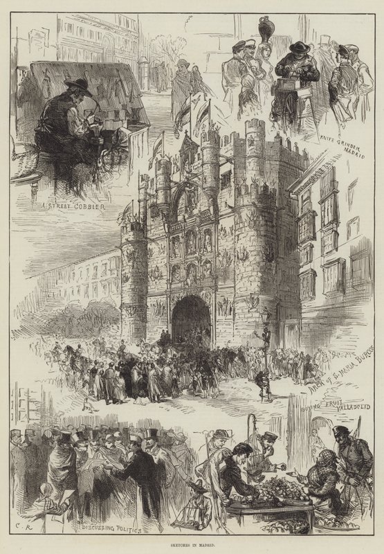 Skitser i Madrid af Sir John Charles Robinson