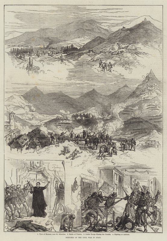 Skitser om borgerkrigen i Spanien af Sir John Charles Robinson