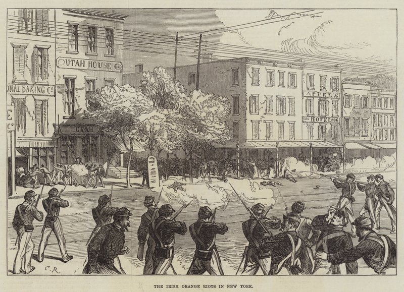 The Irish Orange Riots i New York af Sir John Charles Robinson
