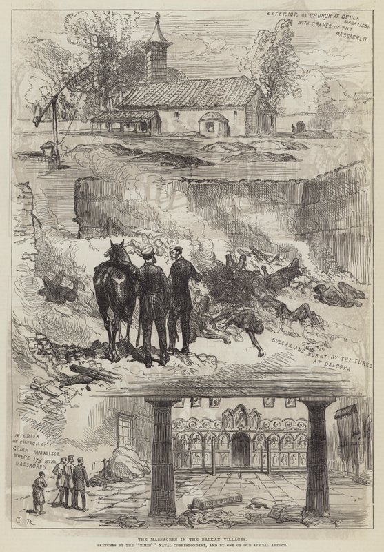 Massakrerne i Balkanlandsbyerne af Sir John Charles Robinson
