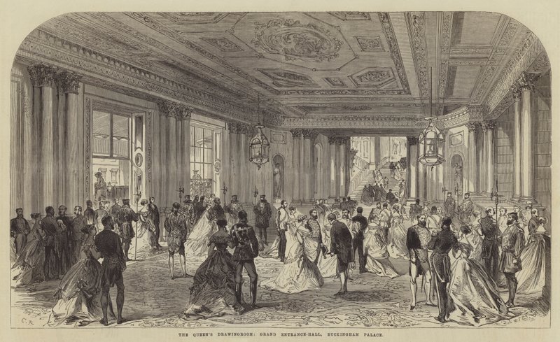 Dronningens tegnestue, Grand Entrance-Hall, Buckingham Palace af Sir John Charles Robinson