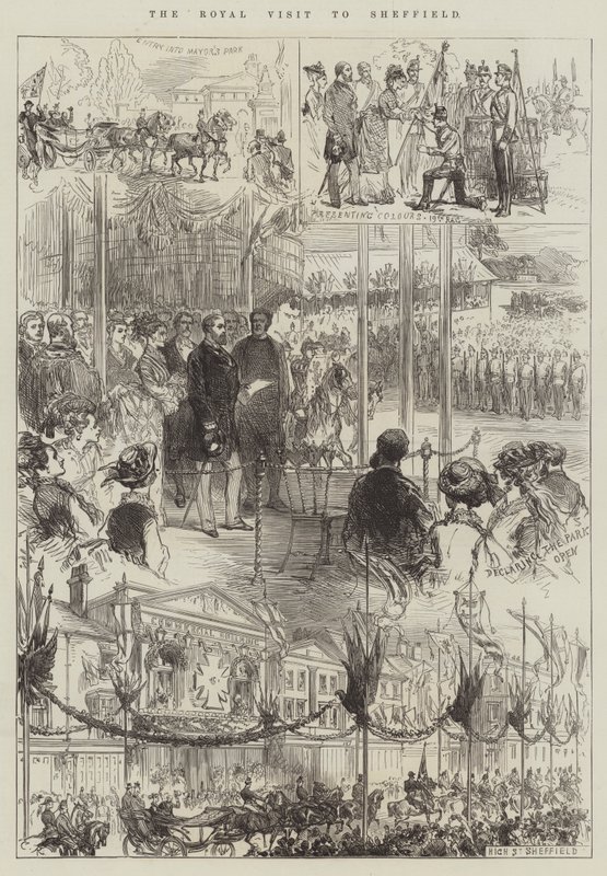 Det kongelige besøg i Sheffield af Sir John Charles Robinson