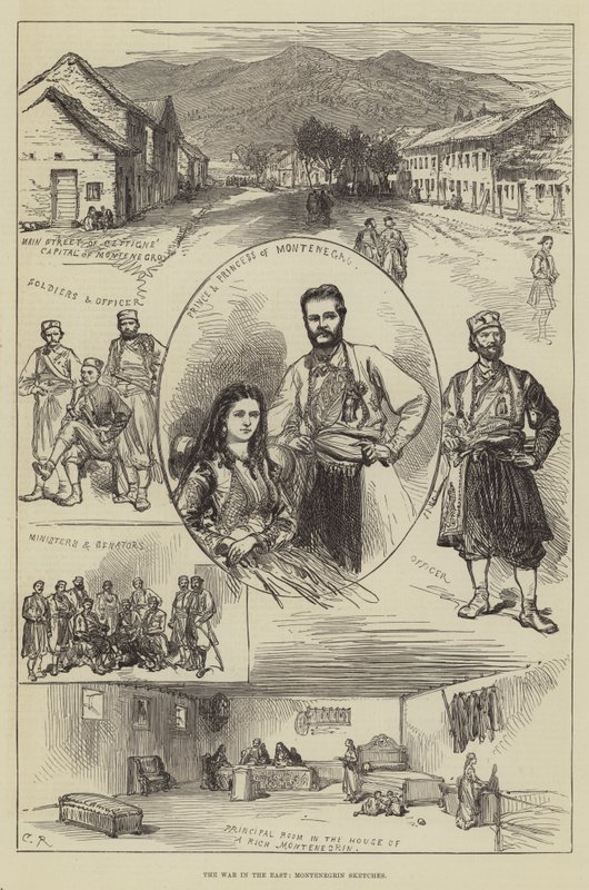 Krigen i østen, montenegrinske skitser af Sir John Charles Robinson
