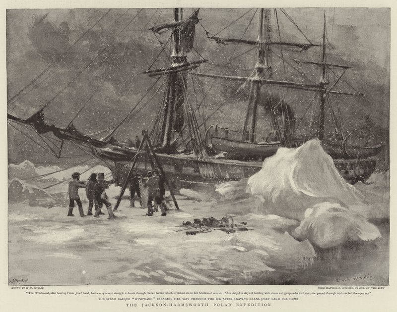 Jackson-Harmsworth Polar Ekspeditionen af Charles William Wyllie