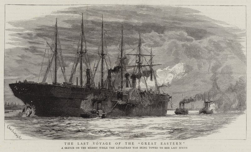 Den sidste rejse med Great Eastern af Charles William Wyllie