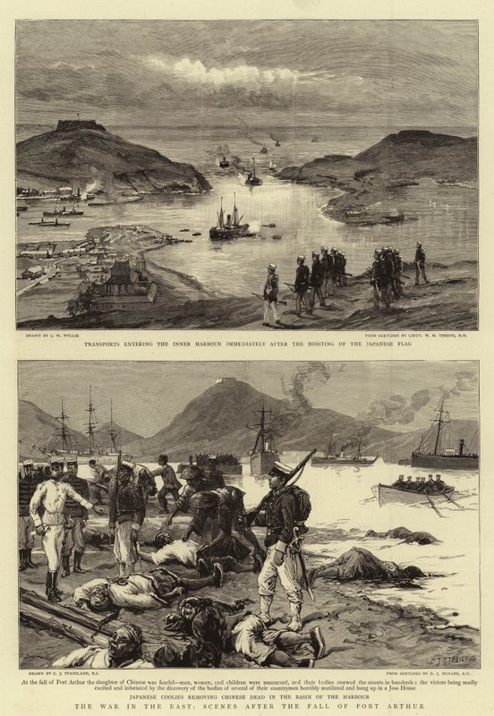 Krigen i øst, scener efter Port Arthurs fald af Charles William Wyllie