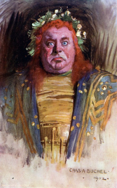Ctesippus, Mr Henry Kemble (farve litho) af Charles A. Buchel