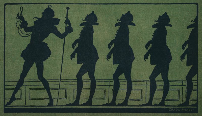 Tolvte nat: Malvolio (farve litho) af Charles A. Buchel