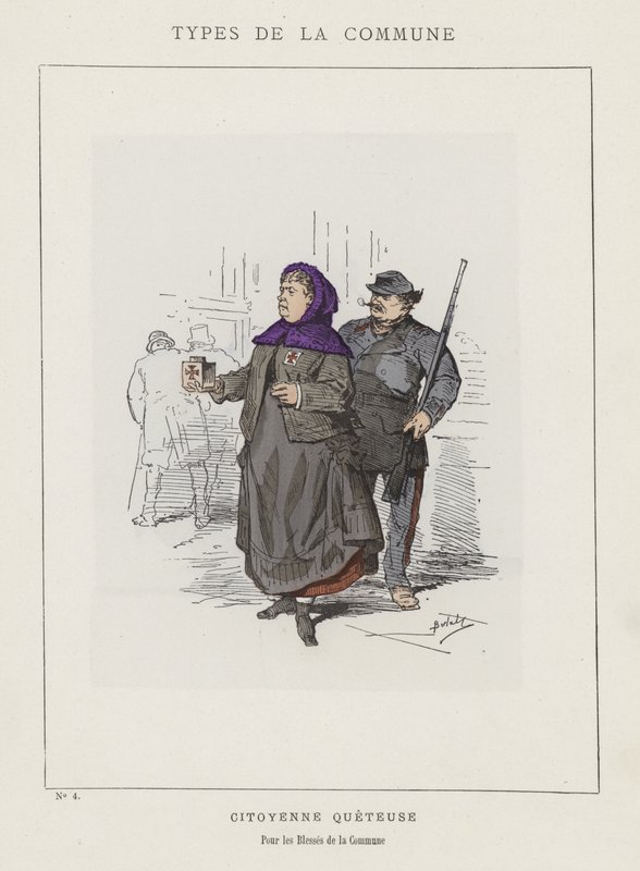Borgertigger, For Kommunens Sårede af Charles Albert d Arnoux Bertall