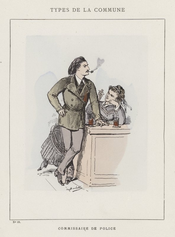 politikommissær af Charles Albert d Arnoux Bertall