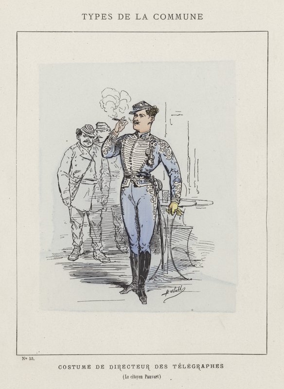 Kostume for Telegraphs Director, Citizen Pauvert af Charles Albert d Arnoux Bertall