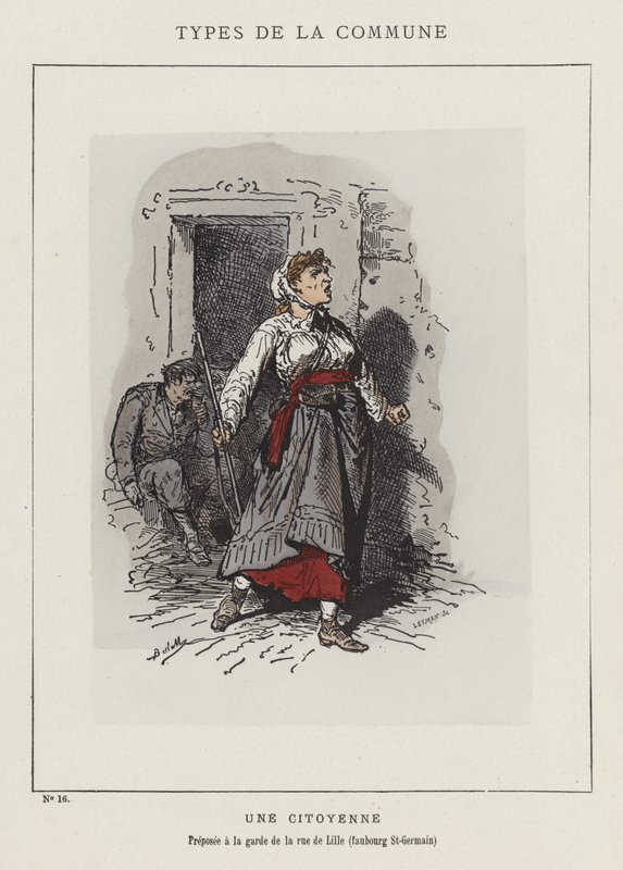 En borger, vogter af rue de Lille, Faubourg St-Germain af Charles Albert d Arnoux Bertall