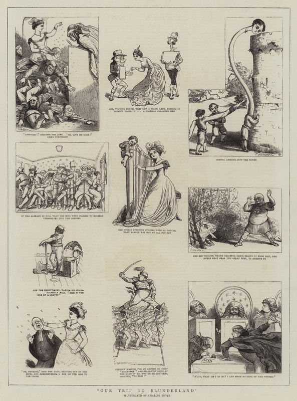 Vores tur til Blunderland af Charles Altamont Doyle