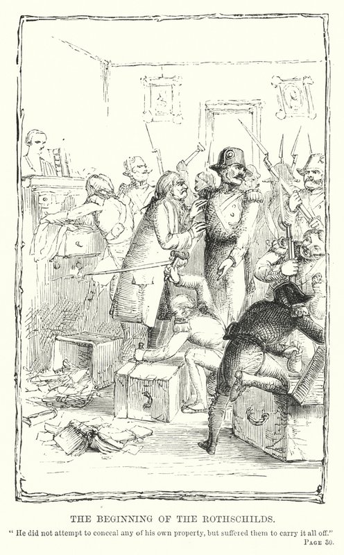 Begyndelsen af Rothschilds (gravering) af Charles Altamont Doyle