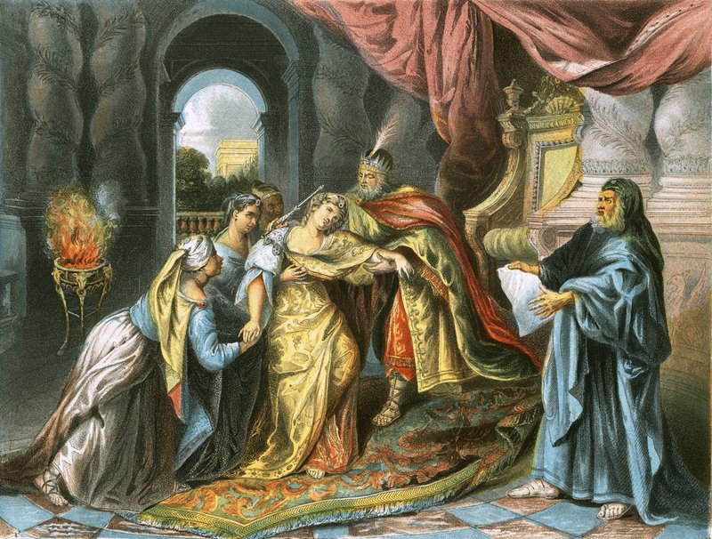 Ester foran Ahasverus af Charles Antoine Coypel