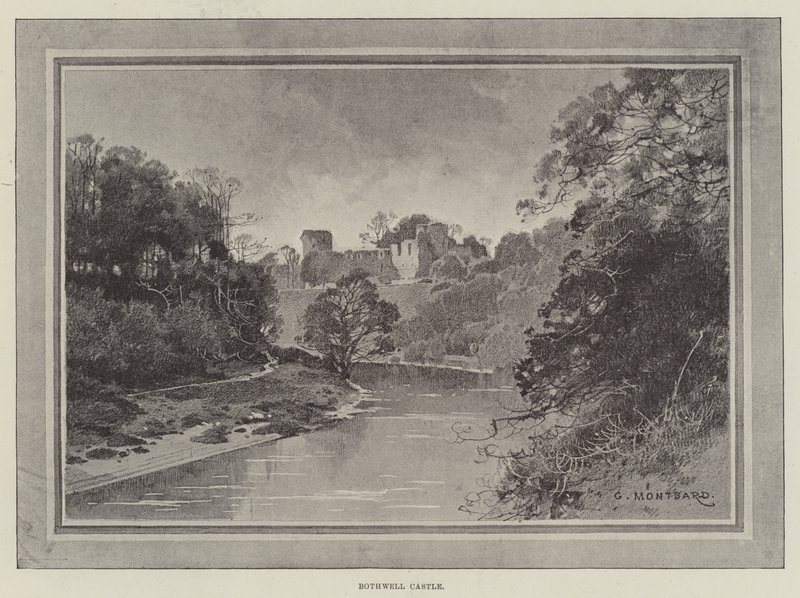 Bothwell Castle af Charles Auguste Loye