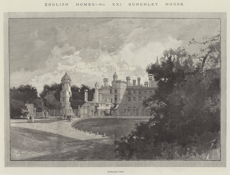 Burghley hus af Charles Auguste Loye