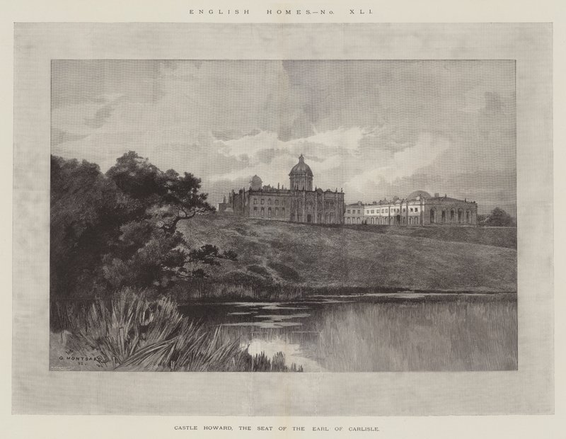 Castle Howard, sædet for jarlen af Carlisle af Charles Auguste Loye